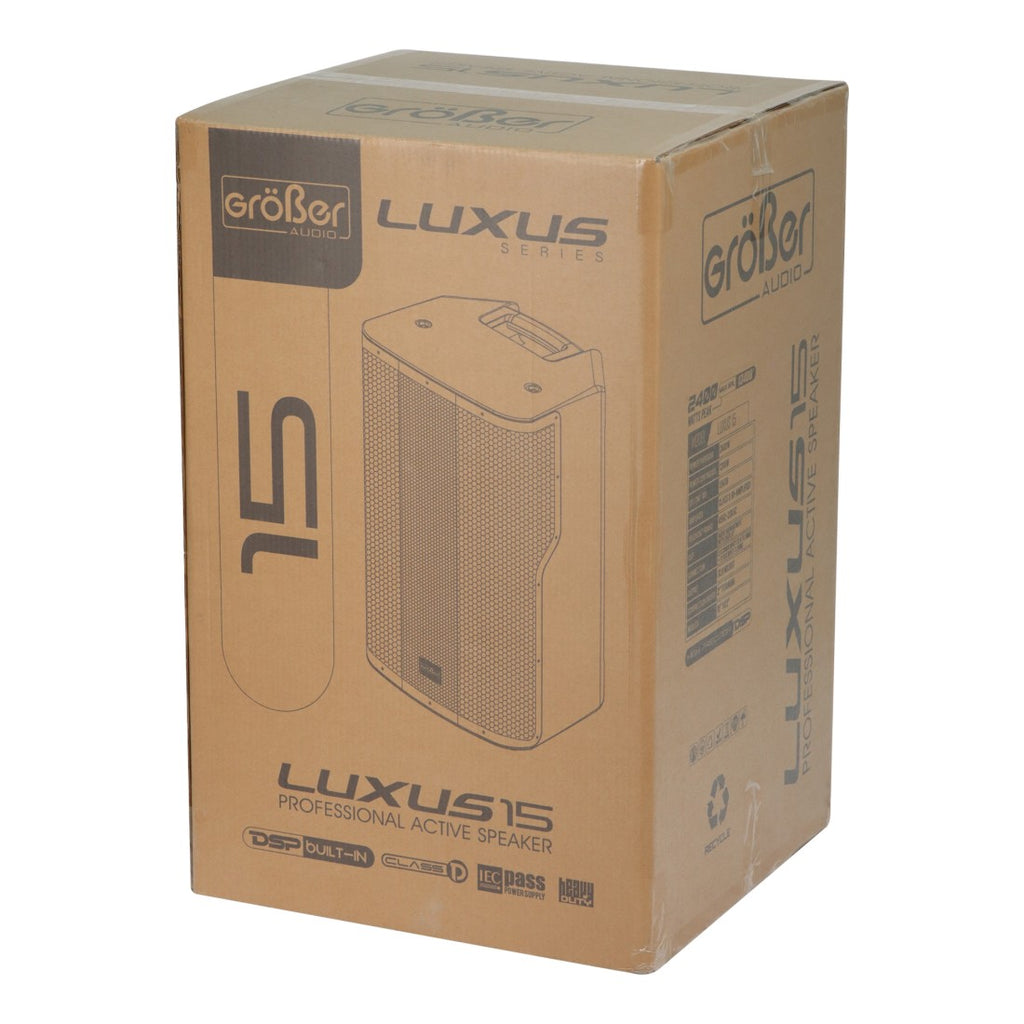 CAJA AMPLIFICADA GROBER LUXUS DE 15 /DSP 2400W/BT